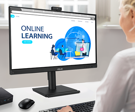 ASUS BE249QFK monitor is suitable for distance learning